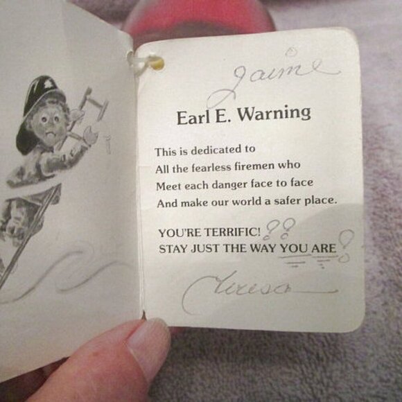 Russ FIREMAN Tribute PLUSH Bubble Case PRESERVED #9605 With Tag 1970s VINTAGE - Picture 7 of 10